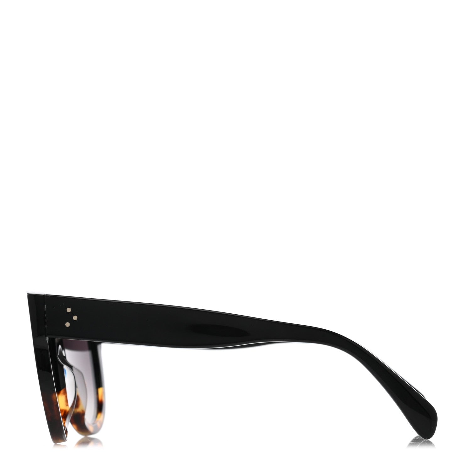 Celine Shadow Sunglasses CL 41026/S Black Havana 3 of 7