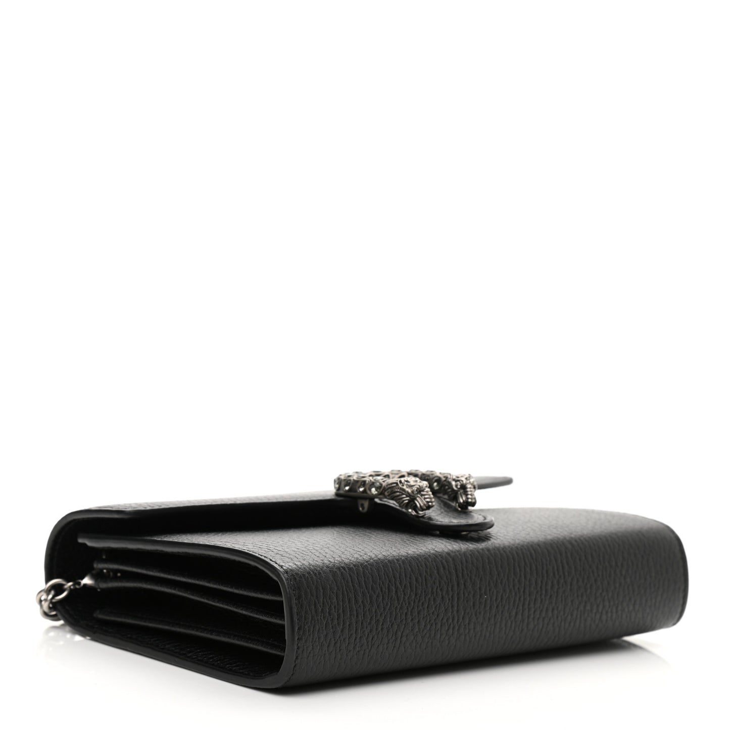 Calfskin Mini Dionysus Chain Wallet Black
