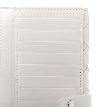 Bottega Veneta Nappa Intrecciato Continental Snap Wallet White 8 of 11