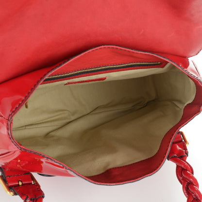 Valentino Garavani Patent Large Histoire Red 5 of 8