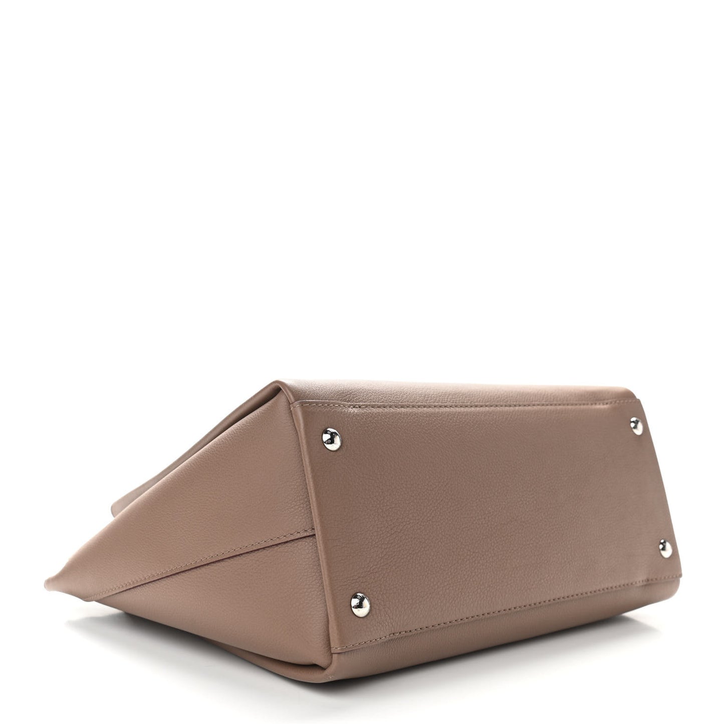 Calfskin Lockmeto Taupe Glace