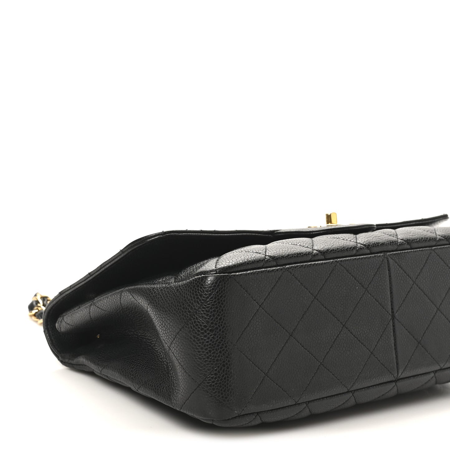 Caviar Quilted Jumbo Single Flap Black