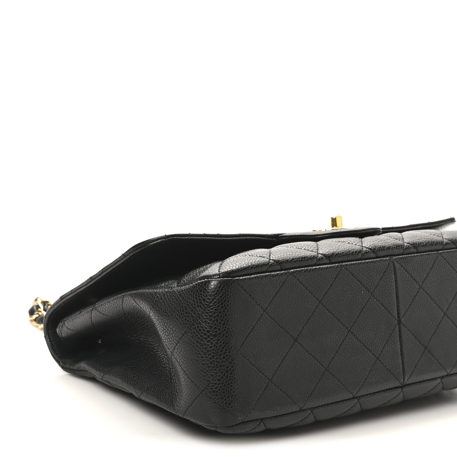 Chanel Caviar Quilted Jumbo Single Flap Black 9 of 10