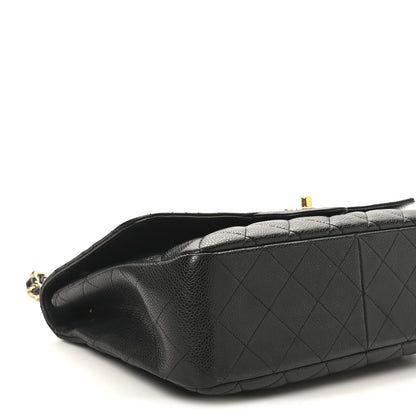 Chanel Caviar Quilted Jumbo Single Flap Black 9 of 10