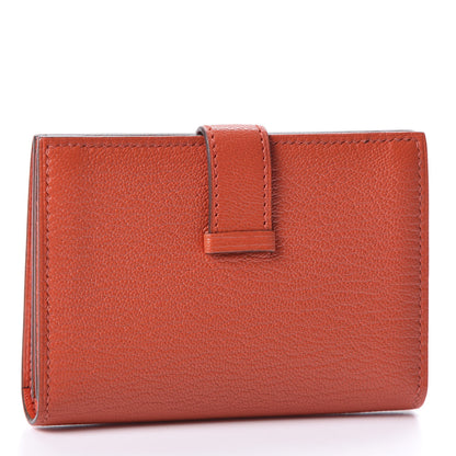 Hermes Chevre Mysore Bearn Card Holder Wallet Capucine 2 of 16