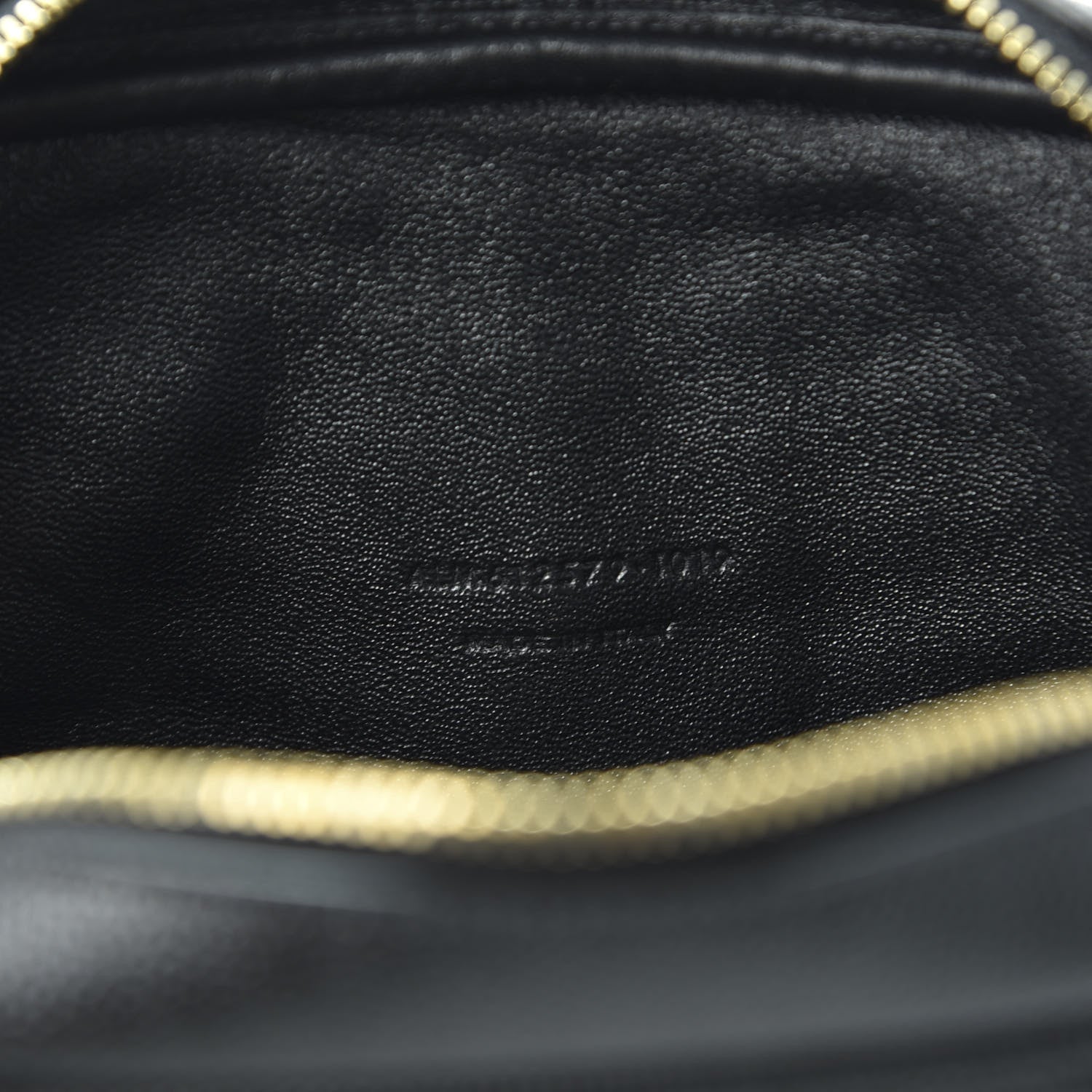 Saint Laurent Grain De Poudre Matelasse Monogram Mini Lou Camera Bag Black 8 of 9