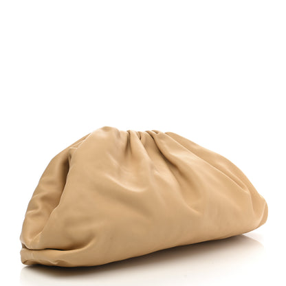 Bottega Veneta Smooth Butter Calf The Pouch Oversized Clutch Almond 3 of 9