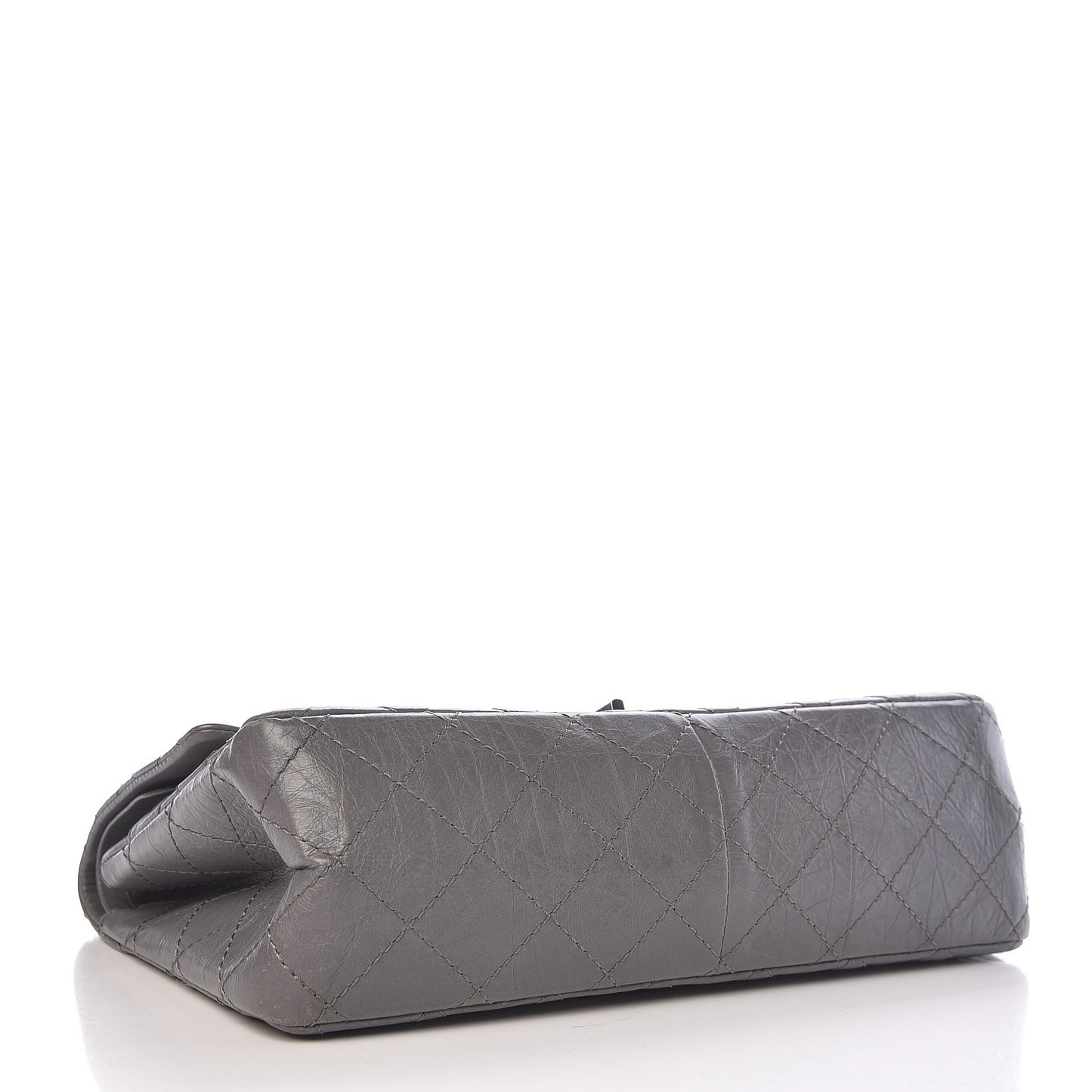 Aged Calfskin Quilted 2.55 Reissue 226 Flap Dark Grey