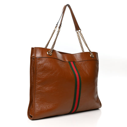 Gucci Calfskin Large Rajah Chain Tote Cuir 4 of 13