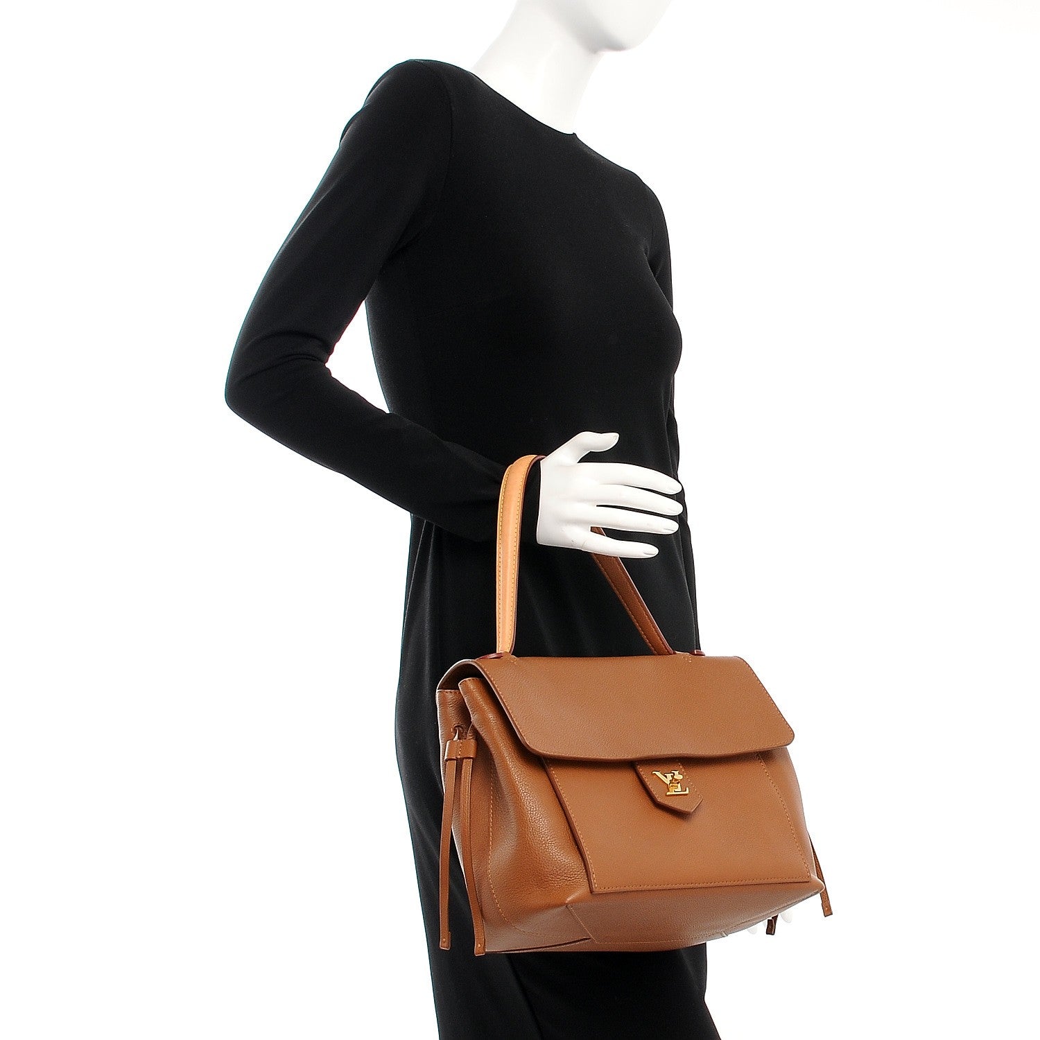 Louis Vuitton Calfskin Lockme PM Tan 2 of 12