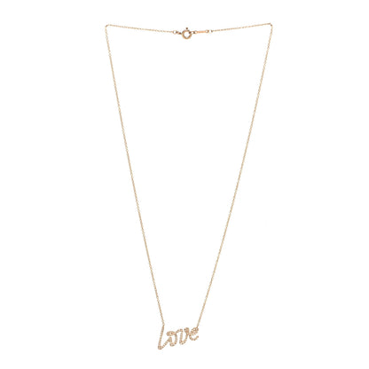Tiffany 18K Rose Gold Diamond Small Paloma's Graffiti Love Pendant Necklace 3 of 6