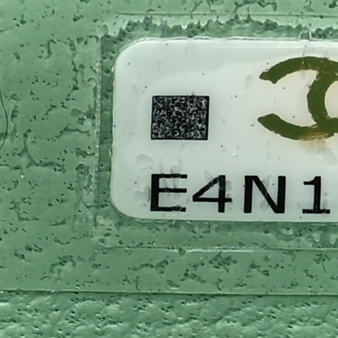 Chanel Lambskin Quilted Top Handle Mini Vanity Case With Chain Pink Green 7 of 10