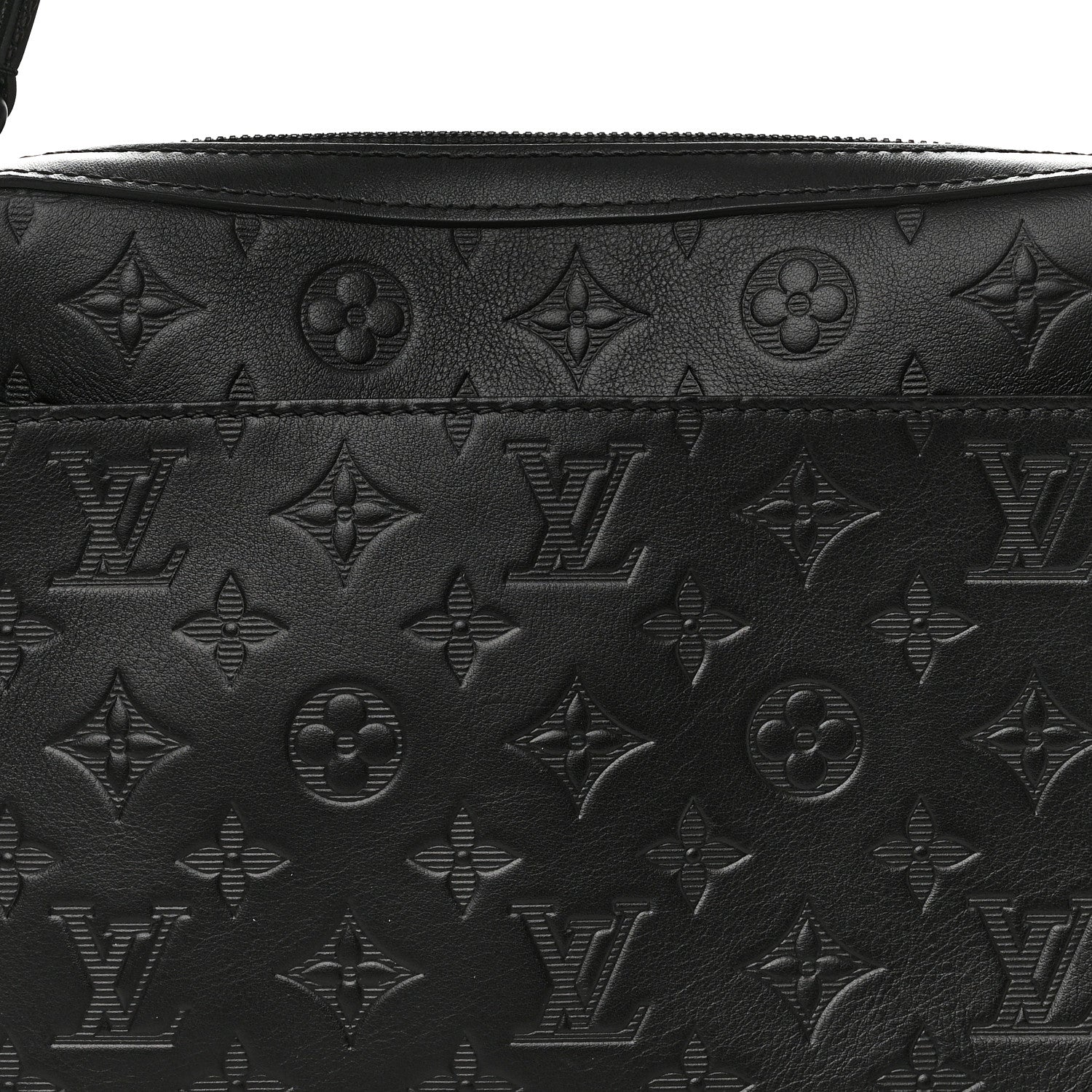 Louis Vuitton Calfskin Monogram Shadow Duo Messenger Black 8 of 11
