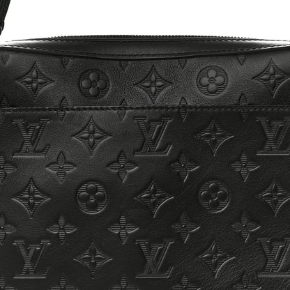 Louis Vuitton Calfskin Monogram Shadow Duo Messenger Black 8 of 11