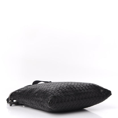 Bottega Veneta Nappa Intrecciato VN Crossbody Messenger Bag Black 8 of 17