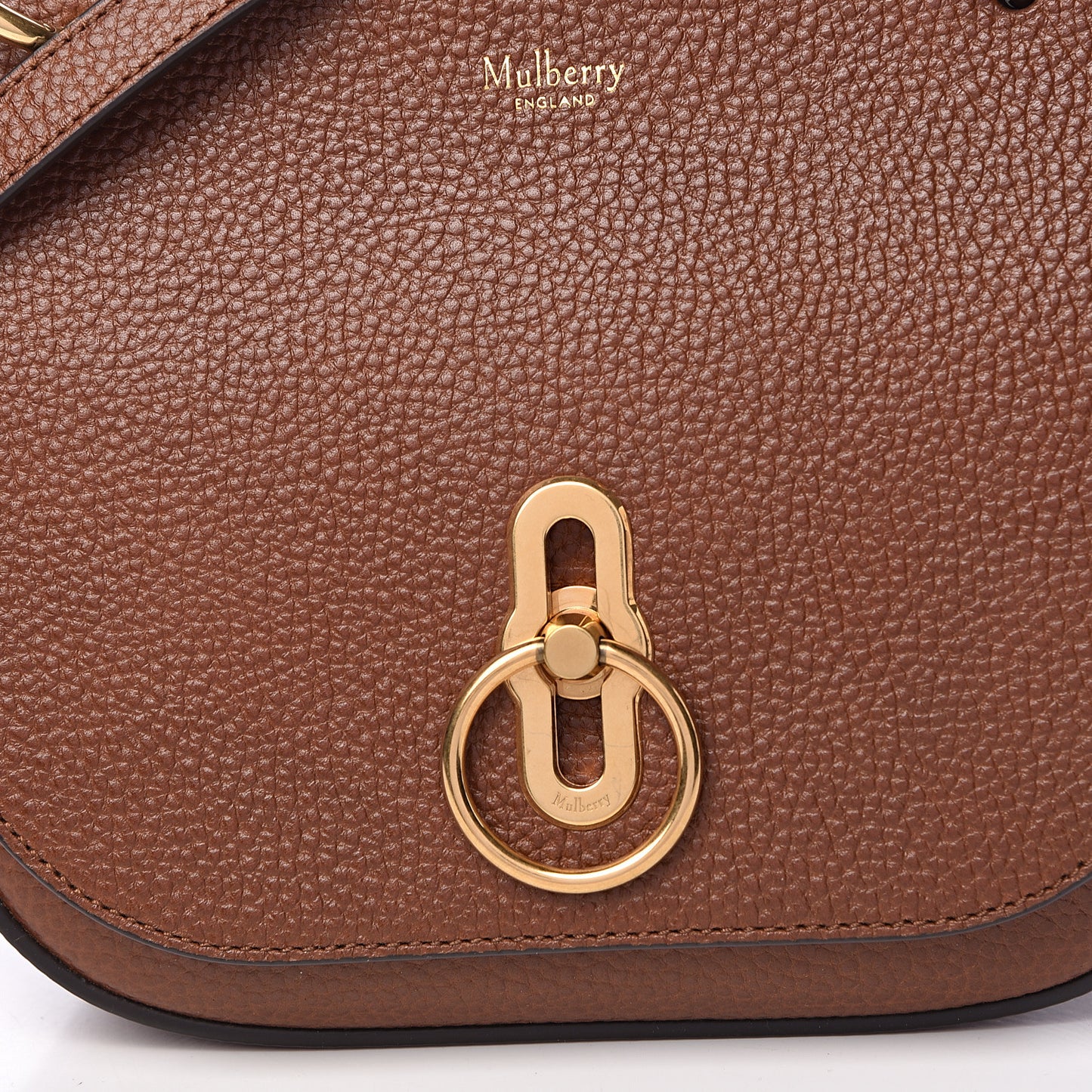 Small Classic Grain Small Amberley Satchel Oak