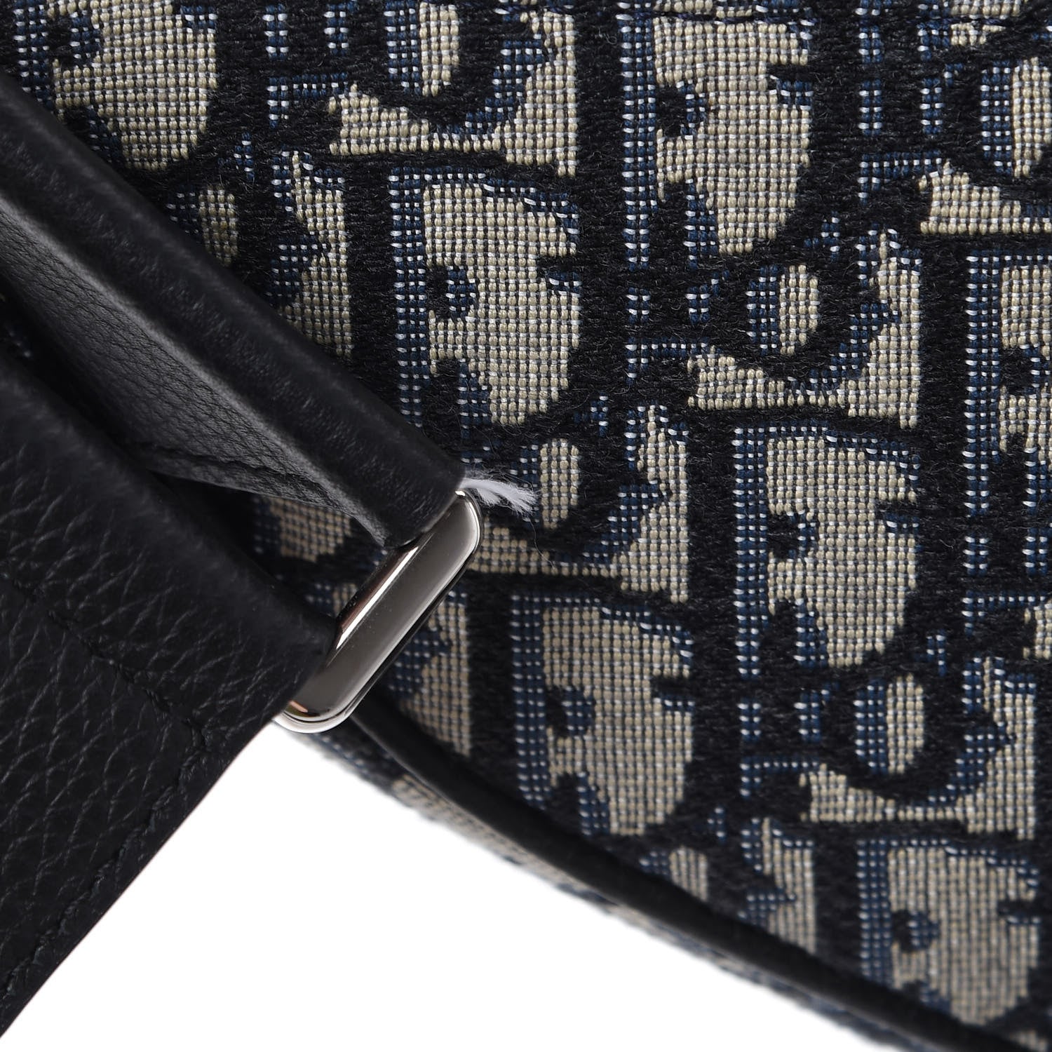 Christian Dior Oblique Mens Saddle Bag Blue 10 of 10