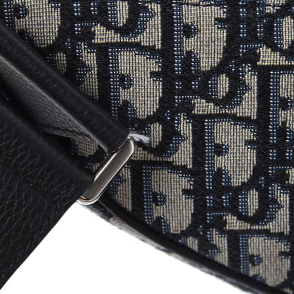 Christian Dior Oblique Mens Saddle Bag Blue 10 of 10