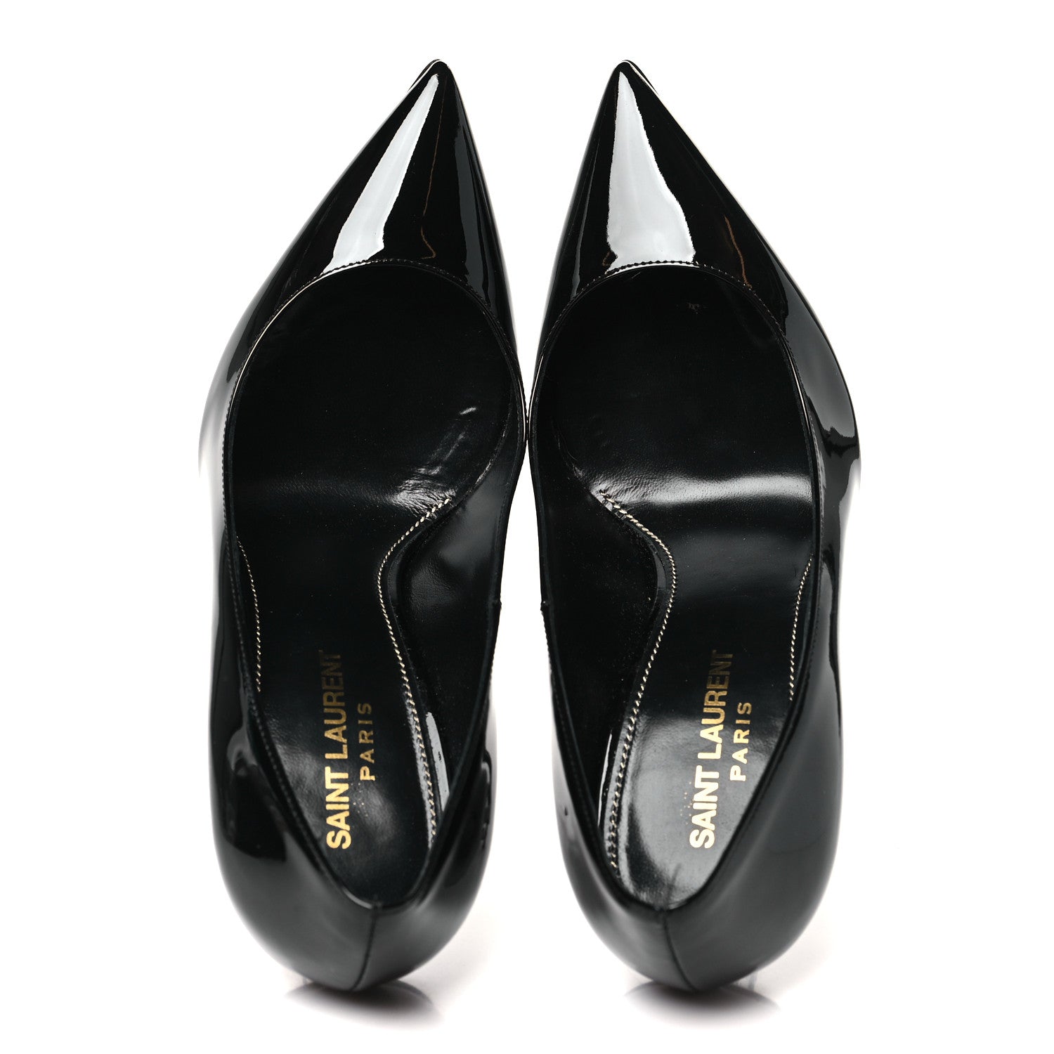 Saint Laurent Patent Opyum 110 Pumps 38 Black 2 of 11