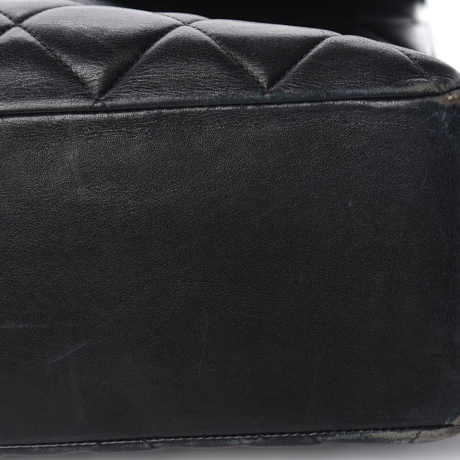 Chanel Lambskin Quilted XL Jumbo Single Flap Black 13 of 28