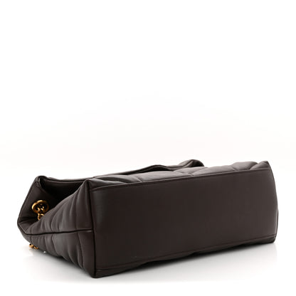 Saint Laurent Lambskin Quilted Small Loulou Puffer Monogram Chain Satchel Dark Ganache 4 of 11