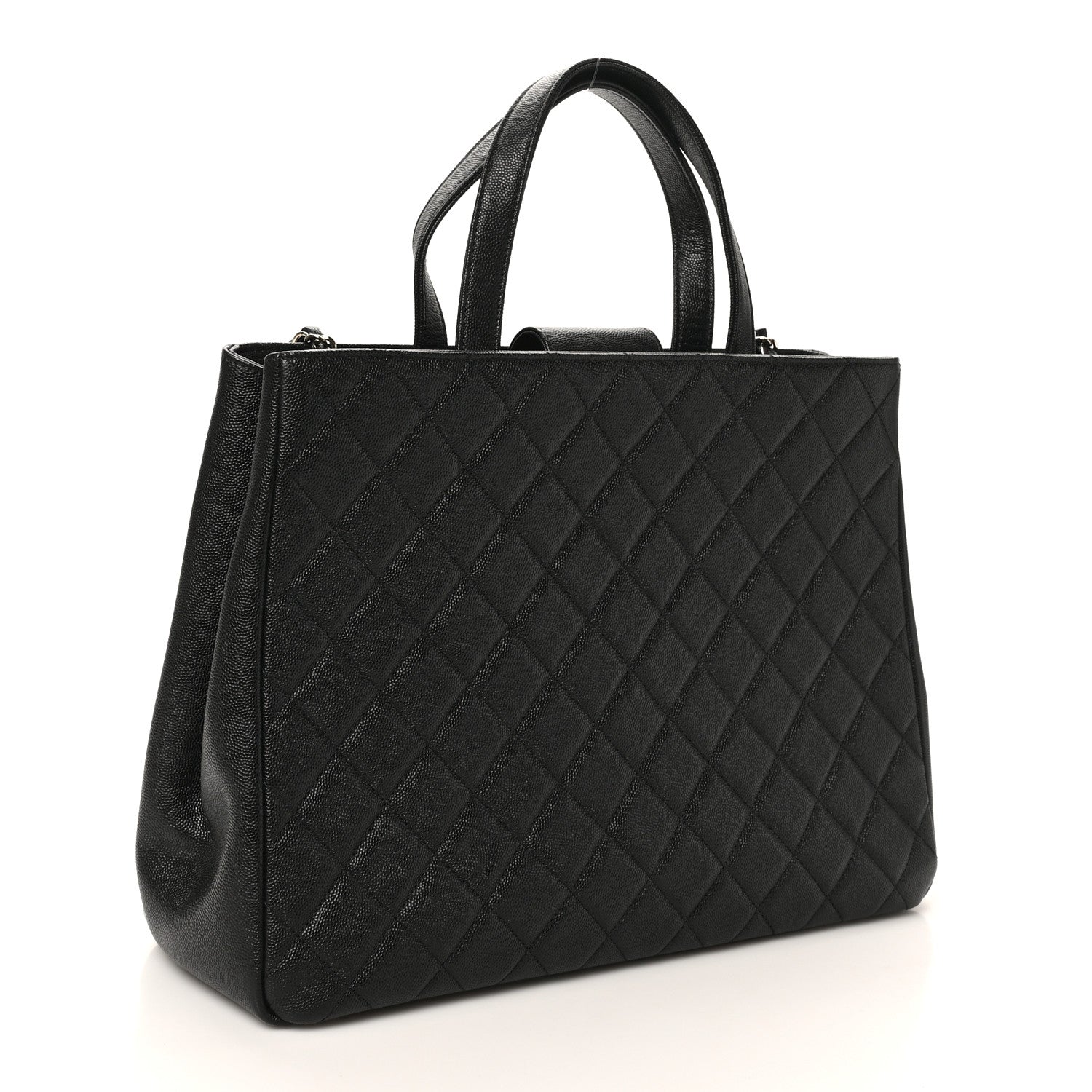 Chanel Caviar Quilted Large Business Affinity Shopping Bag Black 3 of 10