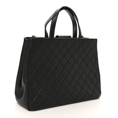Chanel Caviar Quilted Large Business Affinity Shopping Bag Black 3 of 10