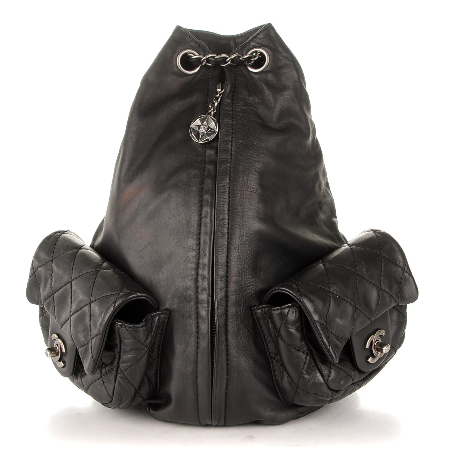 Calfskin Large Backpack Is Back Black