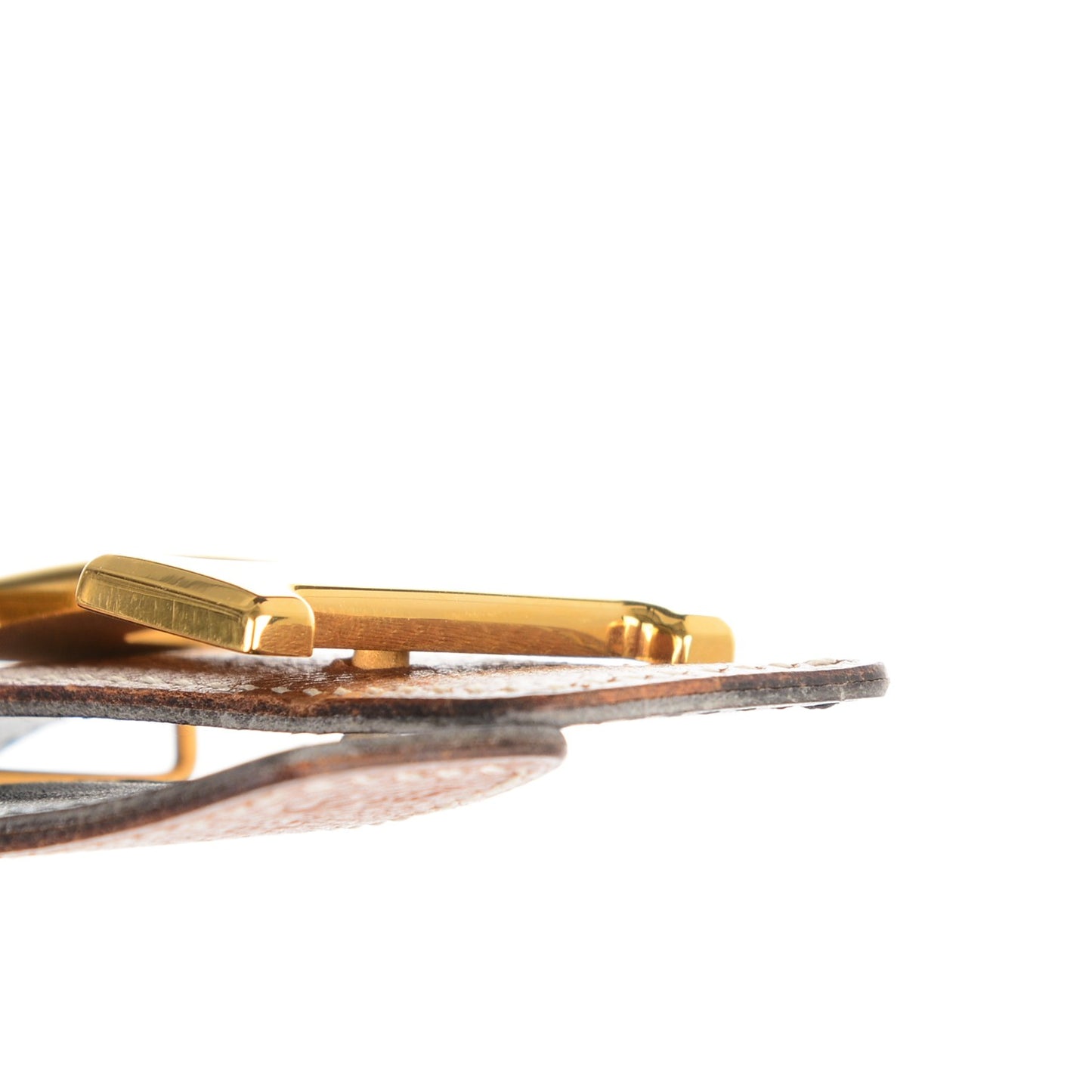 Box Courchevel 32mm H Belt 65 Black Gold