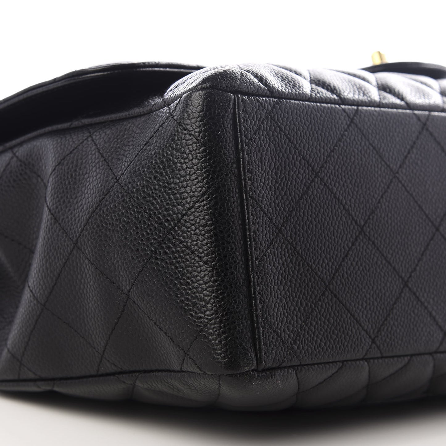 Caviar Quilted Jumbo Single Flap Black