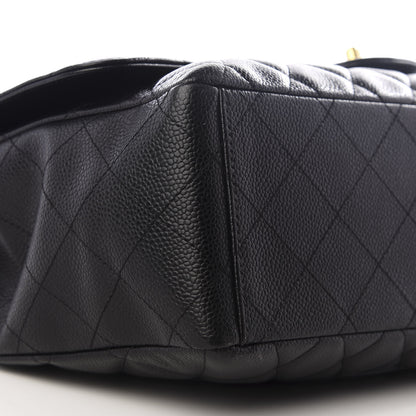Chanel Caviar Quilted Jumbo Single Flap Black 5 of 8