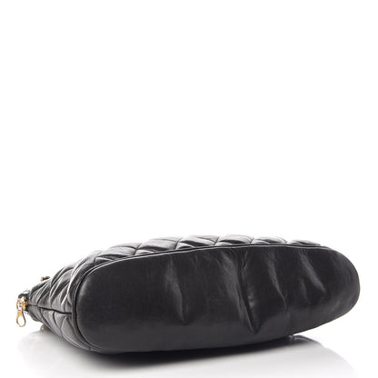 Chanel Lambskin Quilted Shopping Tote Black 4 of 11