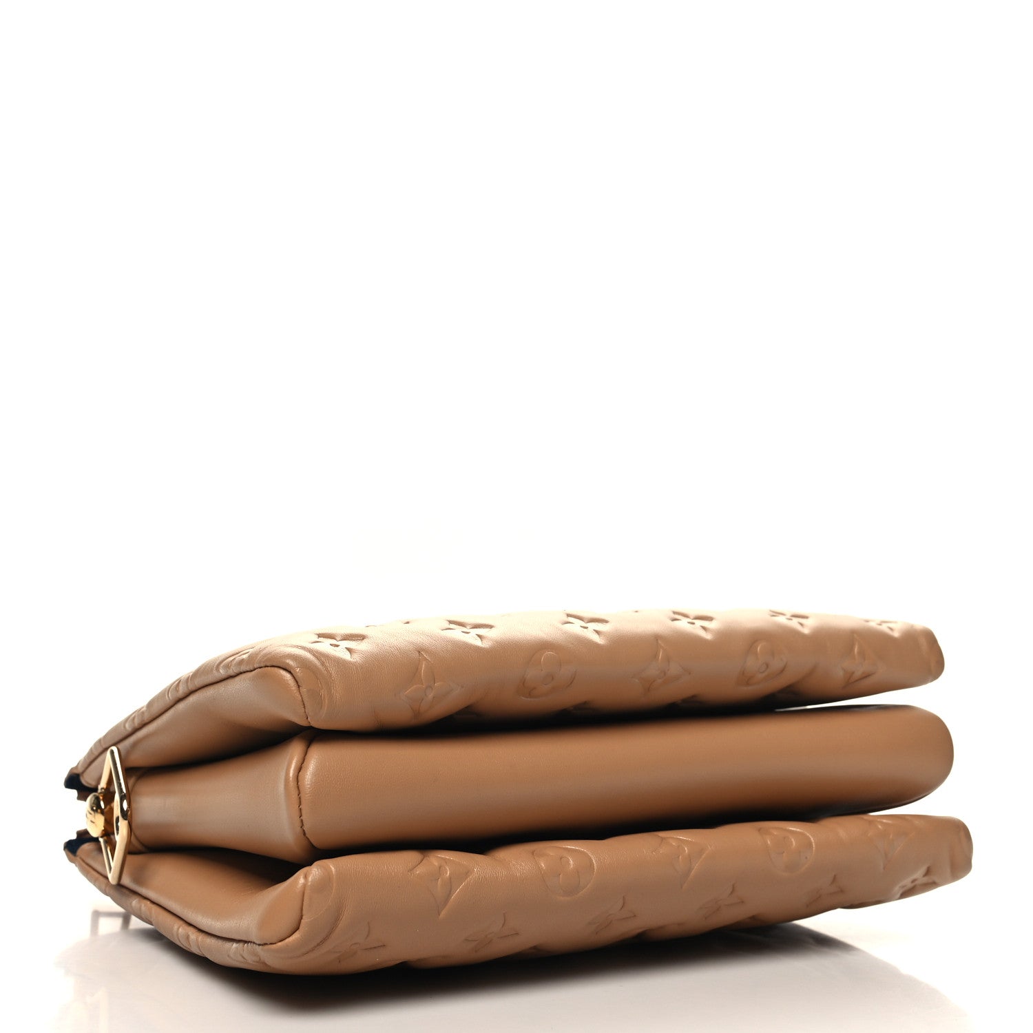 Louis Vuitton Lambskin Embossed Monogram Coussin PM Camel 4 of 11