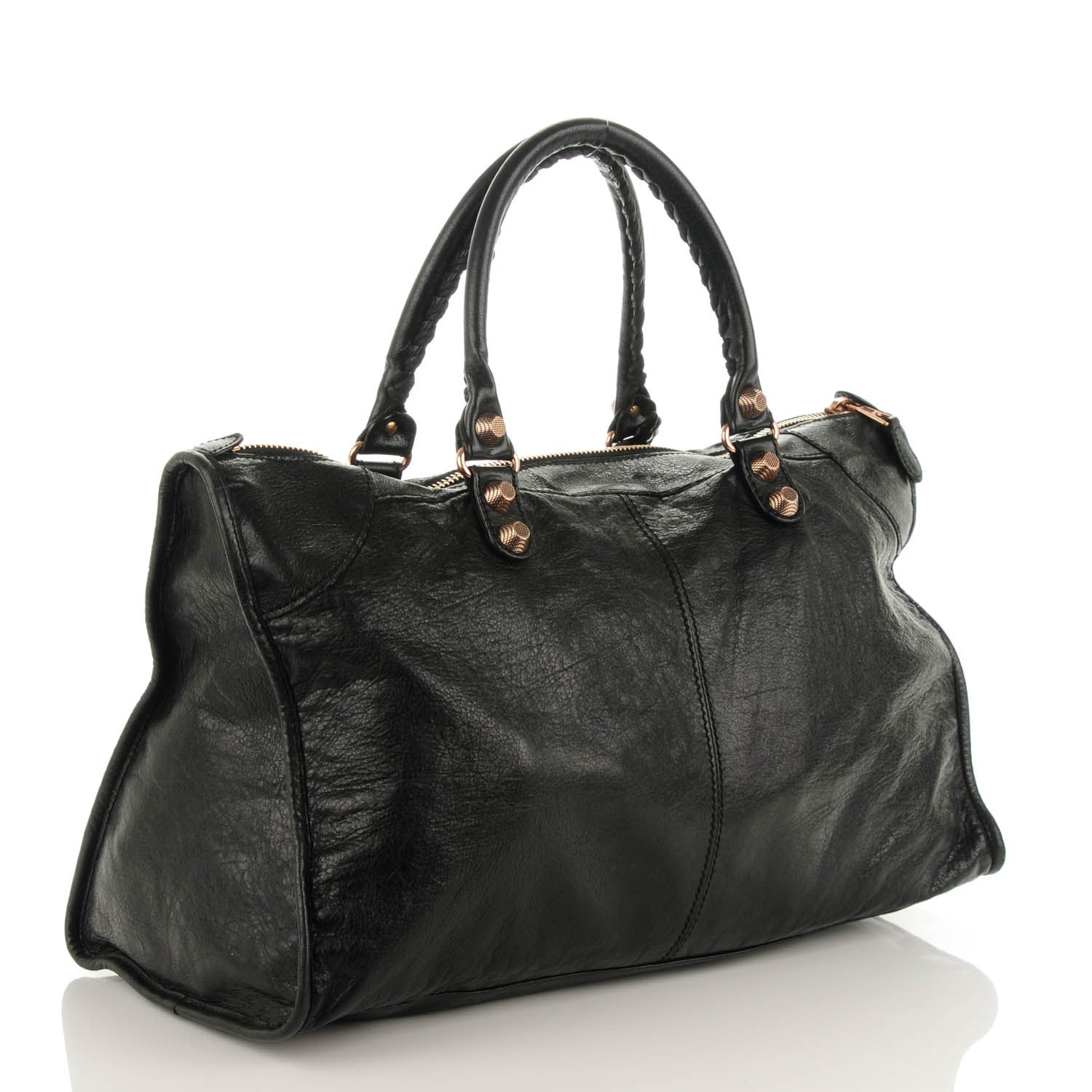 Balenciaga Agneau Giant 12 Rose Gold Hardware Work Black 3 of 7