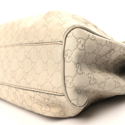 Gucci Guccissima Medium Sukey Tote Mystic White 10 of 11