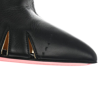Christian Louboutin Calfskin Chiffon Fontabooty 120 Ankle Booties 38 Black 10 of 14