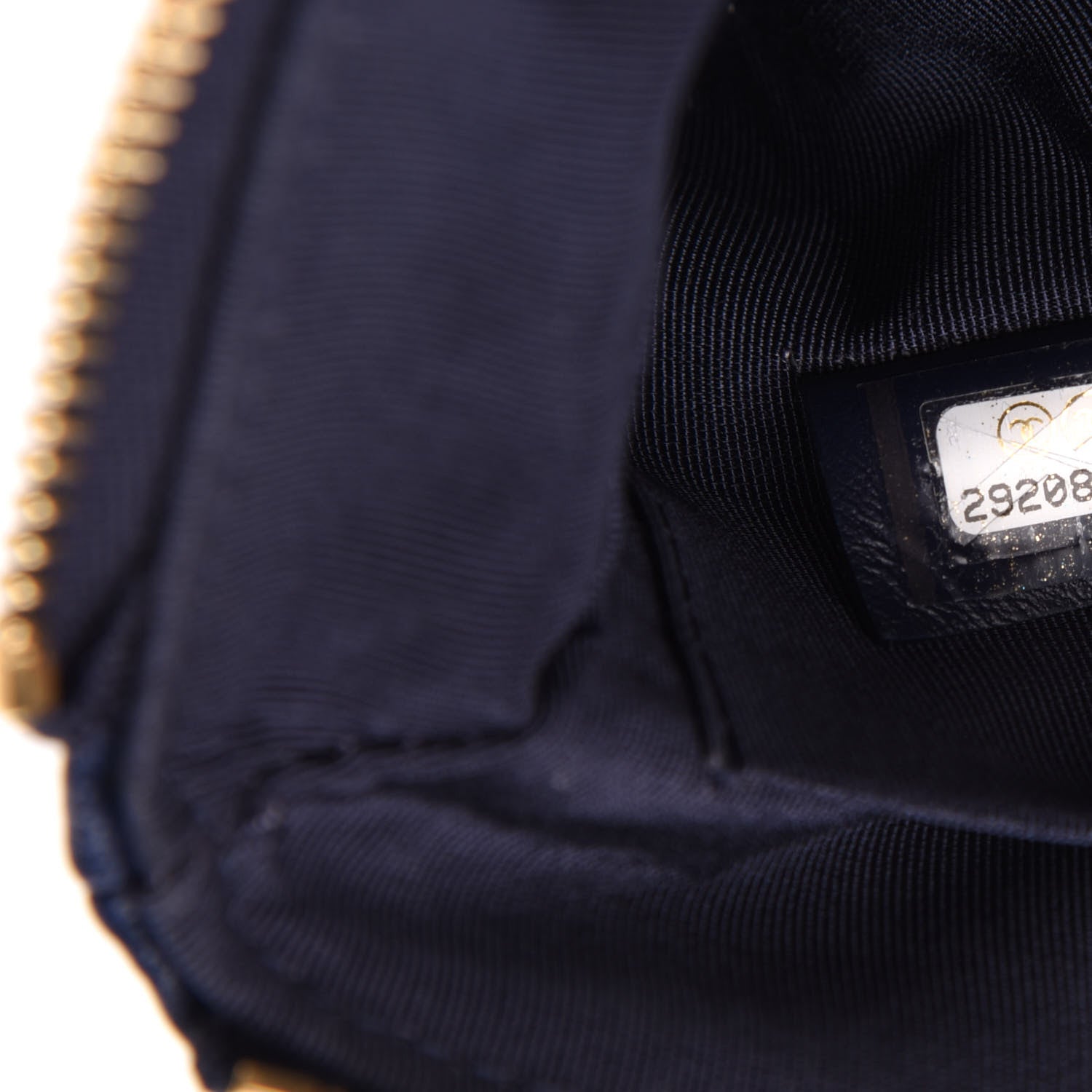 Chanel Lambskin Quilted Small Chanel 19 Pouch Navy 7 of 8