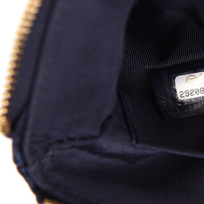 Chanel Lambskin Quilted Small Chanel 19 Pouch Navy 7 of 8