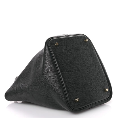 Hermes Taurillon Clemence Picotin Lock 22 MM Black 4 of 11