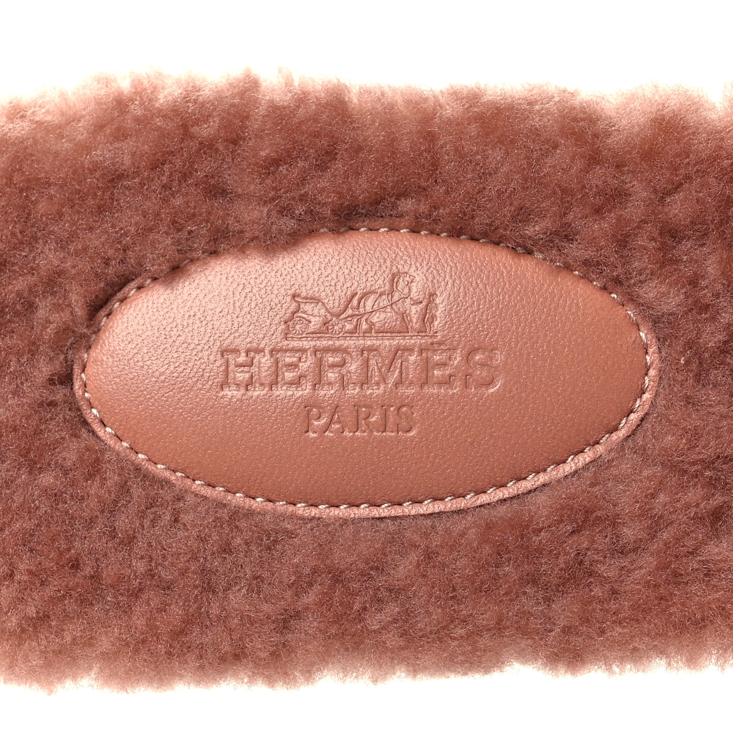Hermes Woolskin Oran Sandals 37 Rose Aube 7 of 8
