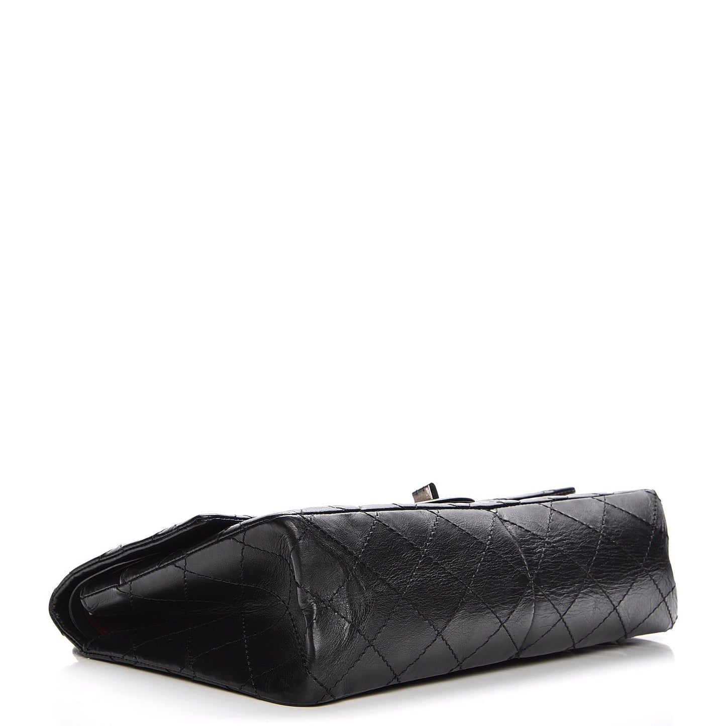 Aged Calfskin Quilted 2.55 Reissue 226 Flap Black