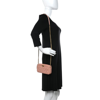 Chanel Caviar Quilted Small Boy Clutch With Chain Light Pink 2 of 13