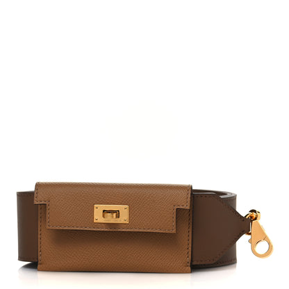 Hermes Swift Epsom Pocket Kelly Shoulder Strap Alezan Biscuit 1 of 5