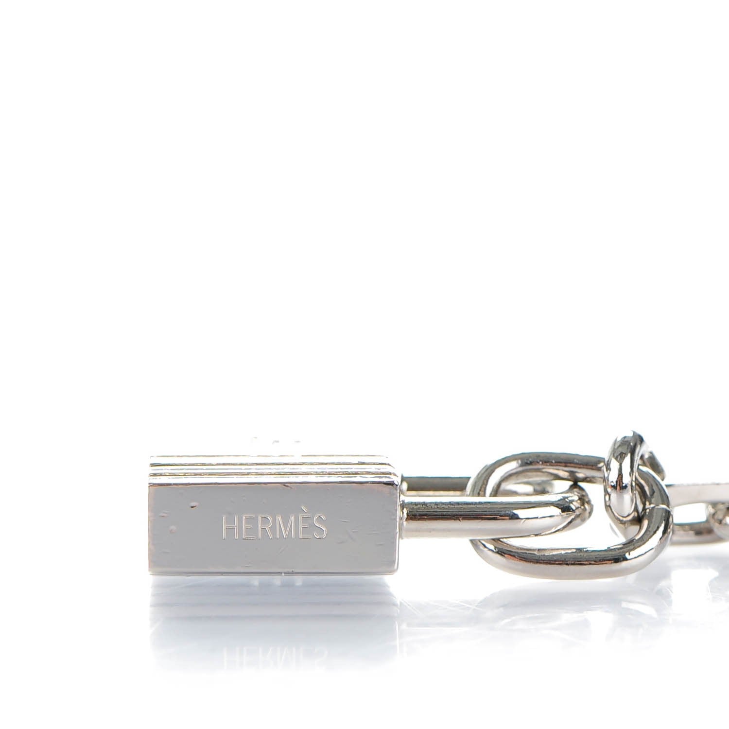 Hermes Palladium Breloque Bag Charm Silver 3 of 4