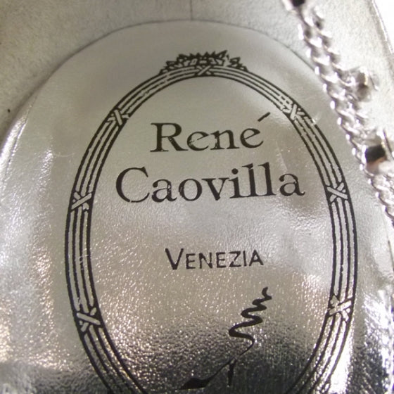 RENECAOVILLACrystalChainHeels39.5Silver