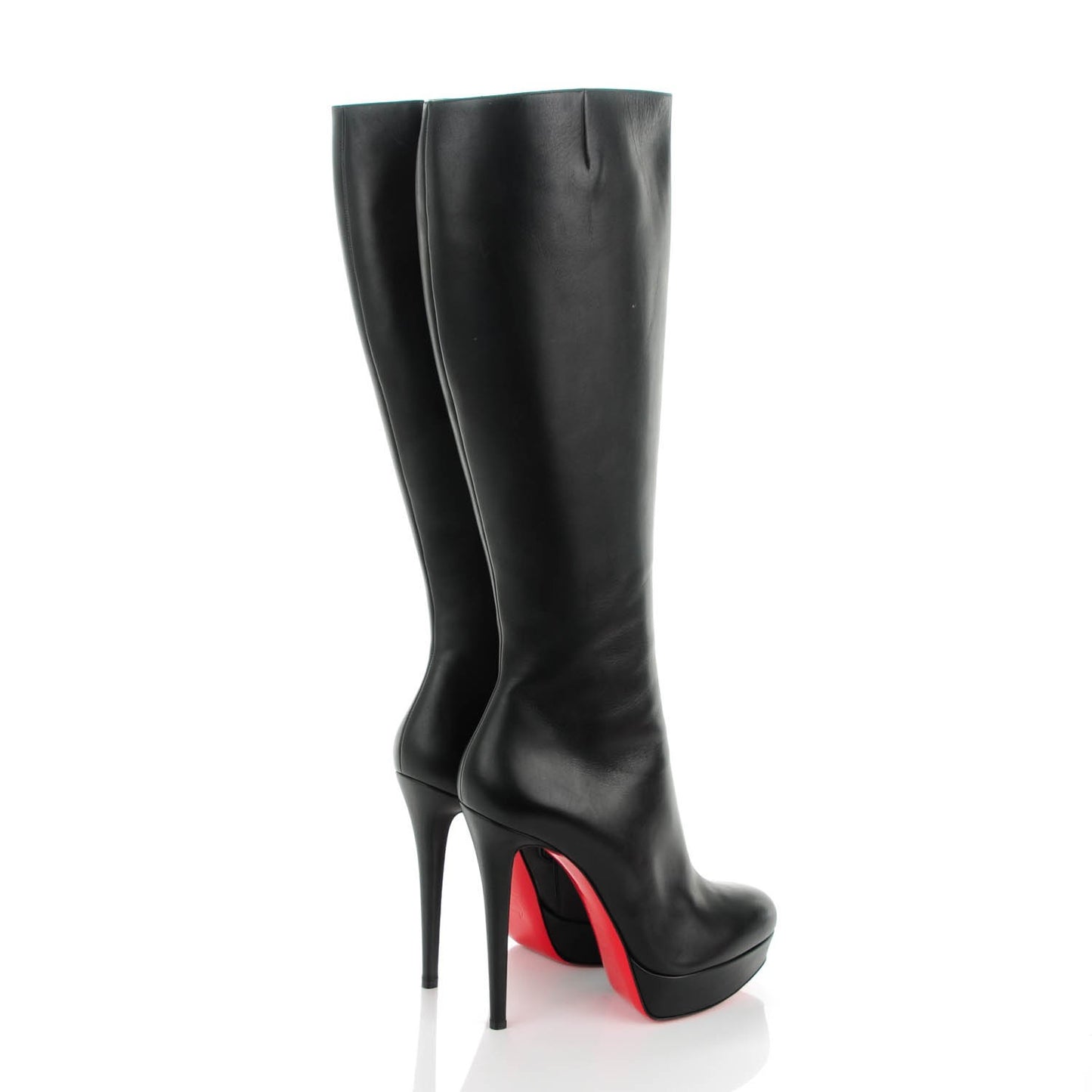 Calfskin Bianca Botta 140 Knee Boots 41 Black