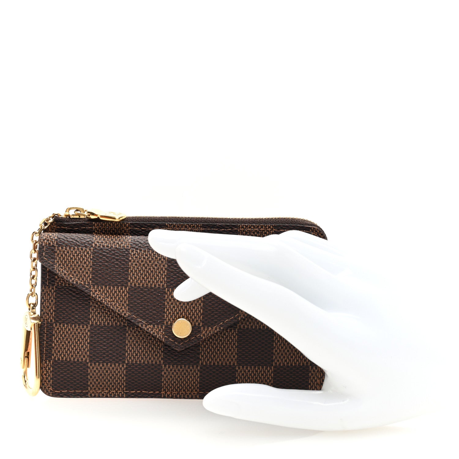 Louis Vuitton Damier Ebene Recto Verso Card Holder Rose Ballerine 2 of 7