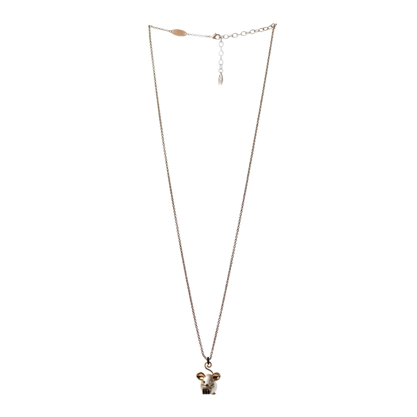 Vuittonite Rat Necklace Gold