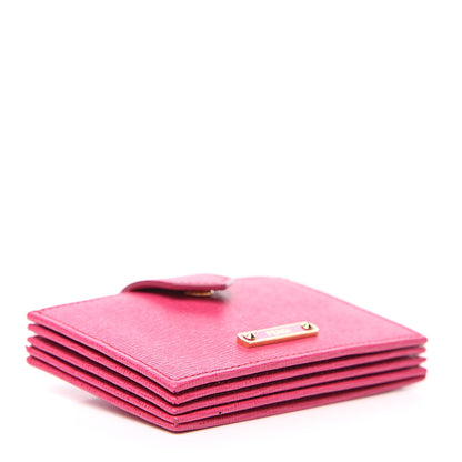 Fendi Vitello Elite Gusseted Card Holder Ciclamino 3 of 6