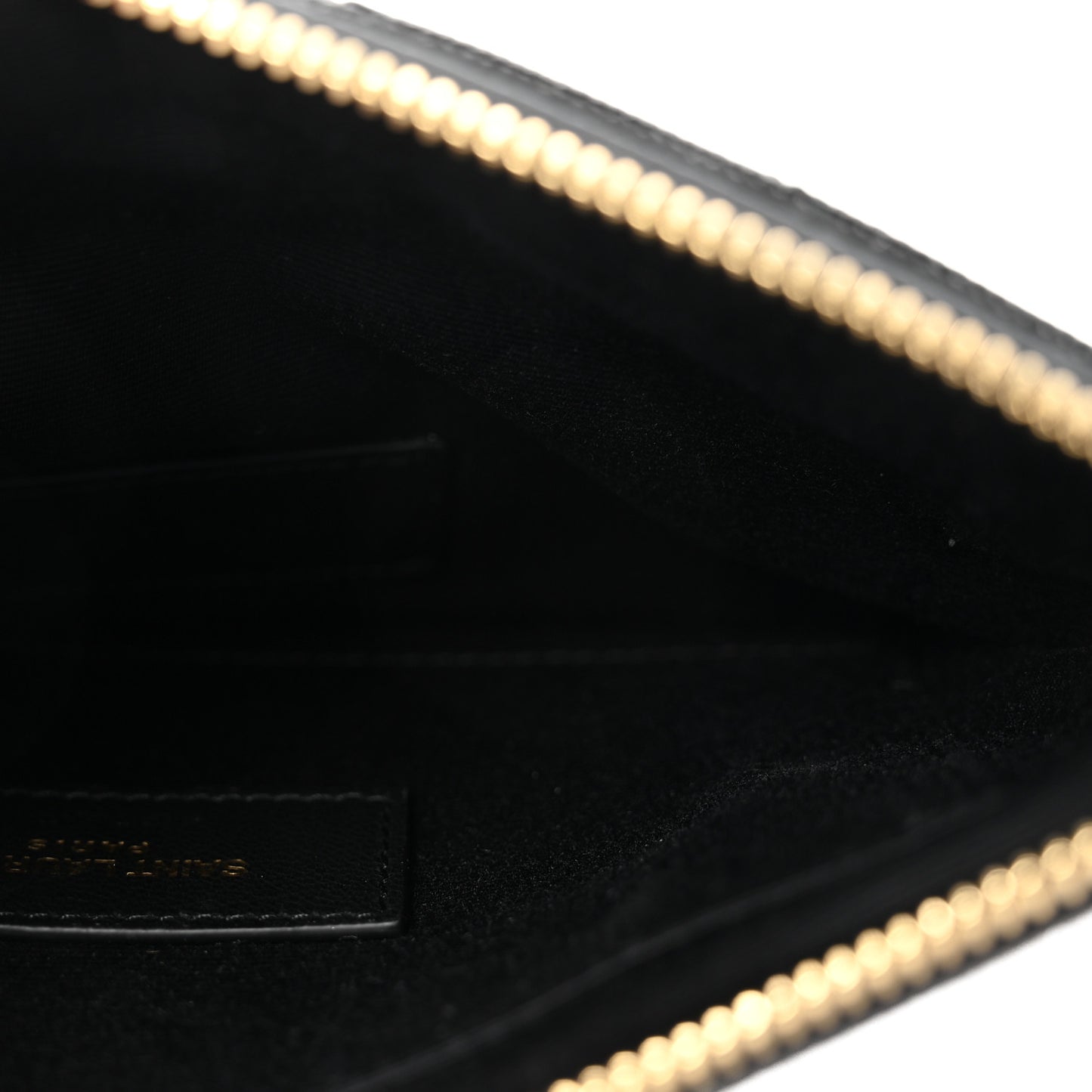 Grain De Poudre Chevron Monogram Bill Pouch Black